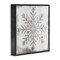 Stupell Industries Winter Snowflake Distressed Pattern Framed Giclee Art